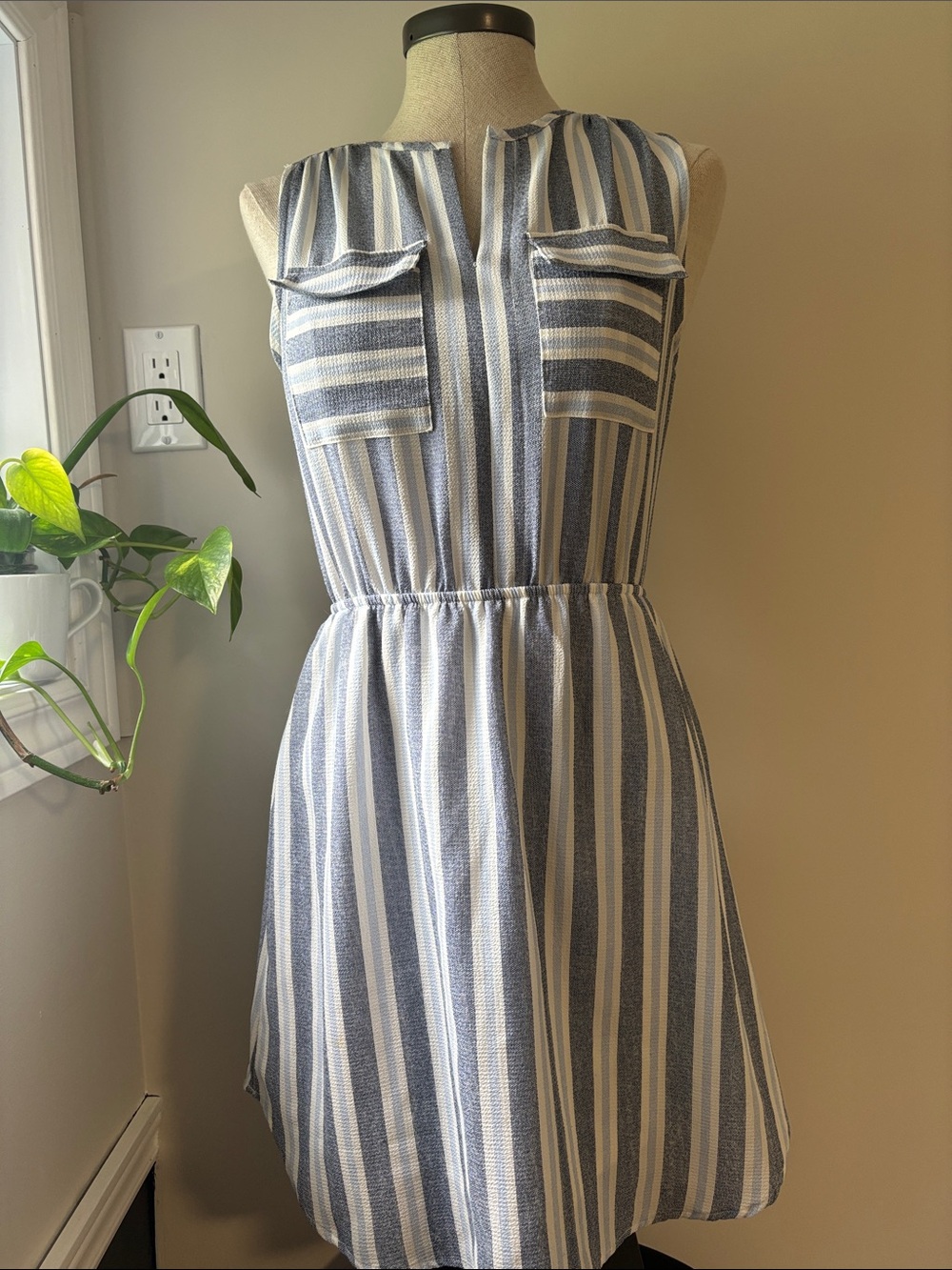 MONTEAU stripe dress